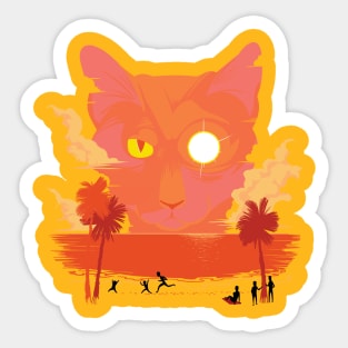 Pacific Cats Sticker